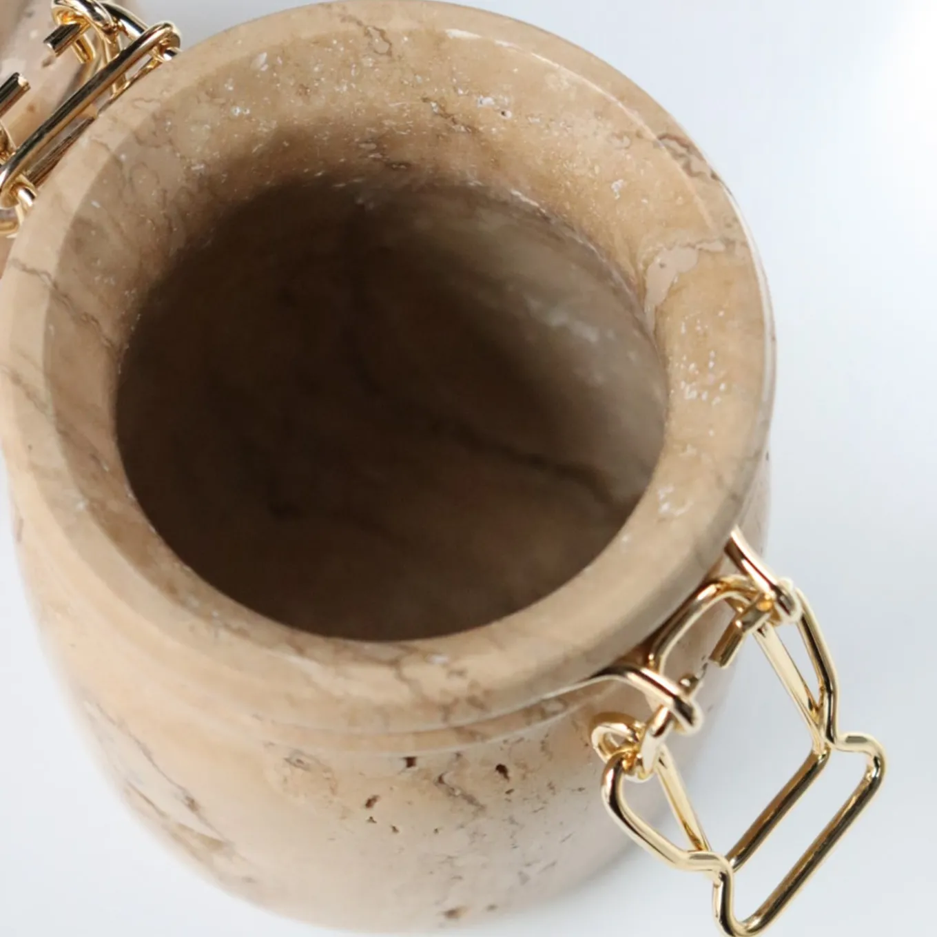 Miss Marble Travertino jar