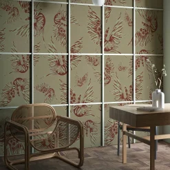 Misteriosa Beige & Sienna Wallpaper by Leonardo Dini