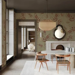 Misteriosa Beige & Sienna Wallpaper by Leonardo Dini