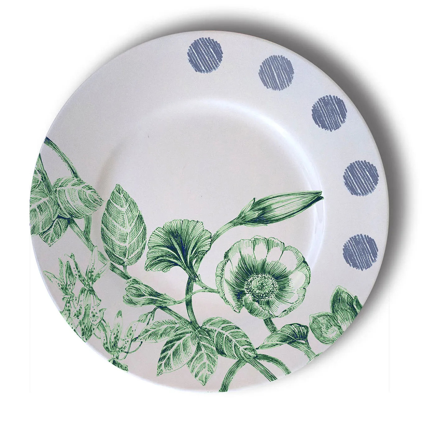 Mix & Match Set of 6 Polychrome Dessert Plates