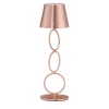 Mizar Rings Copper & Brass Wireless Table Lamp by I. Harari