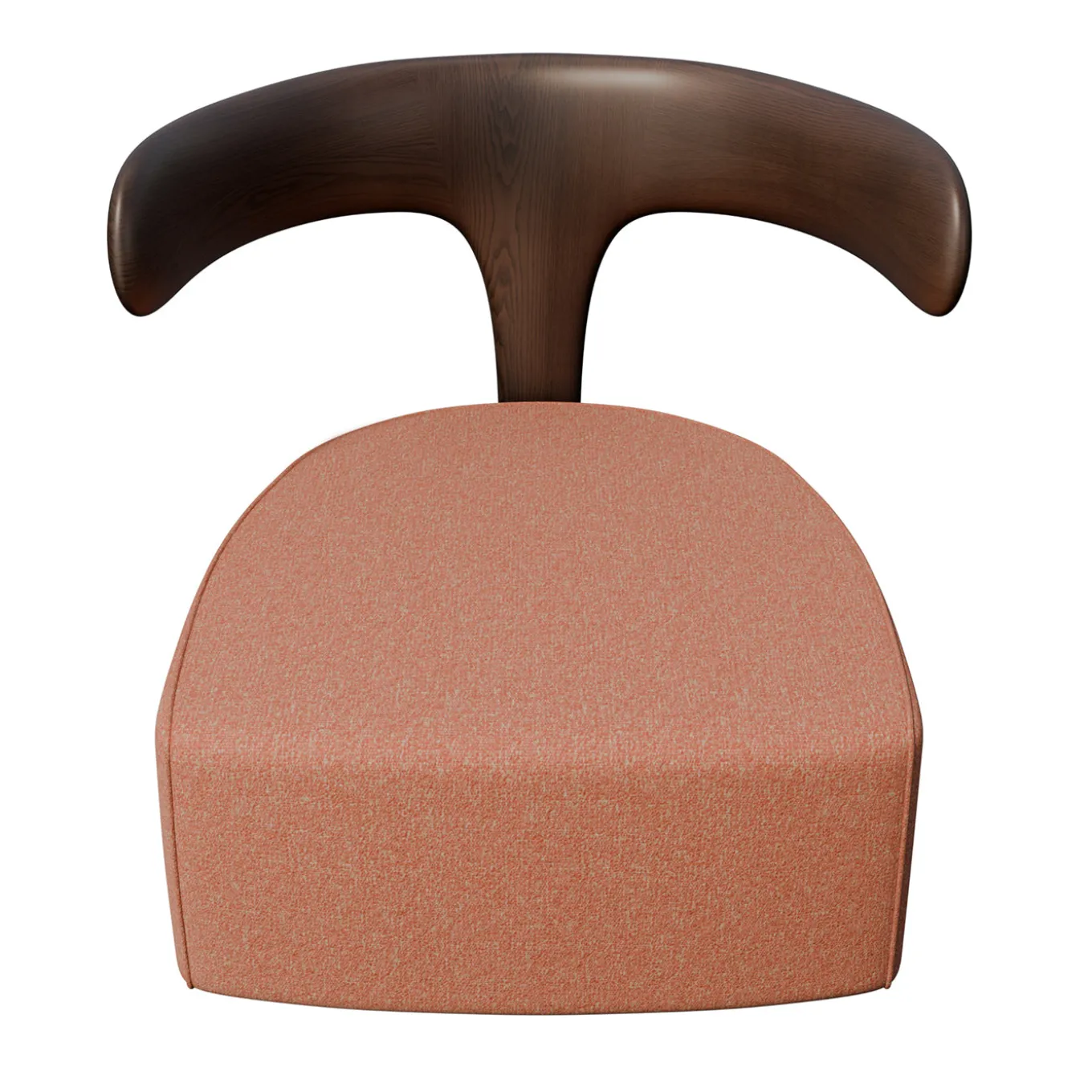 Moby Dick Ash Wood Upholstered Lounge Chair #2