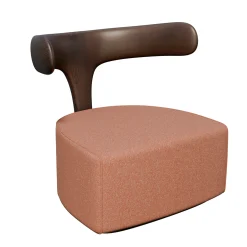 Moby Dick Ash Wood Upholstered Lounge Chair #2