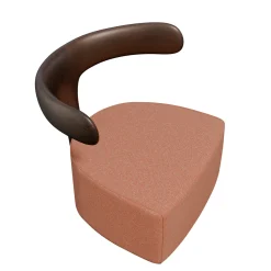 Moby Dick Ash Wood Upholstered Lounge Chair #2