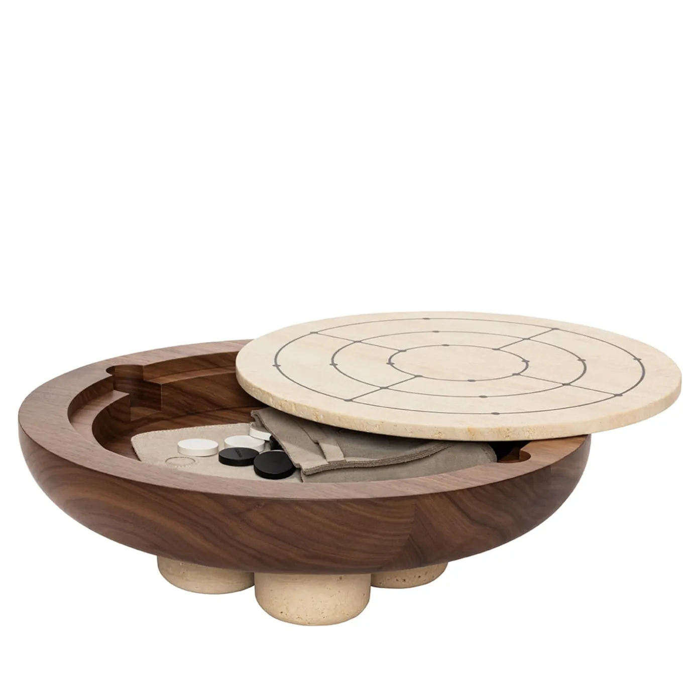 Mocambo Muehle Tic Tac Toe Game Set Design by Simone Fanciullacci