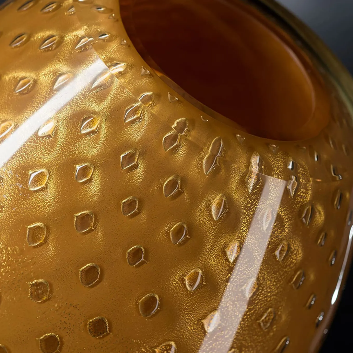 Mocenigo Oval Orange Vase