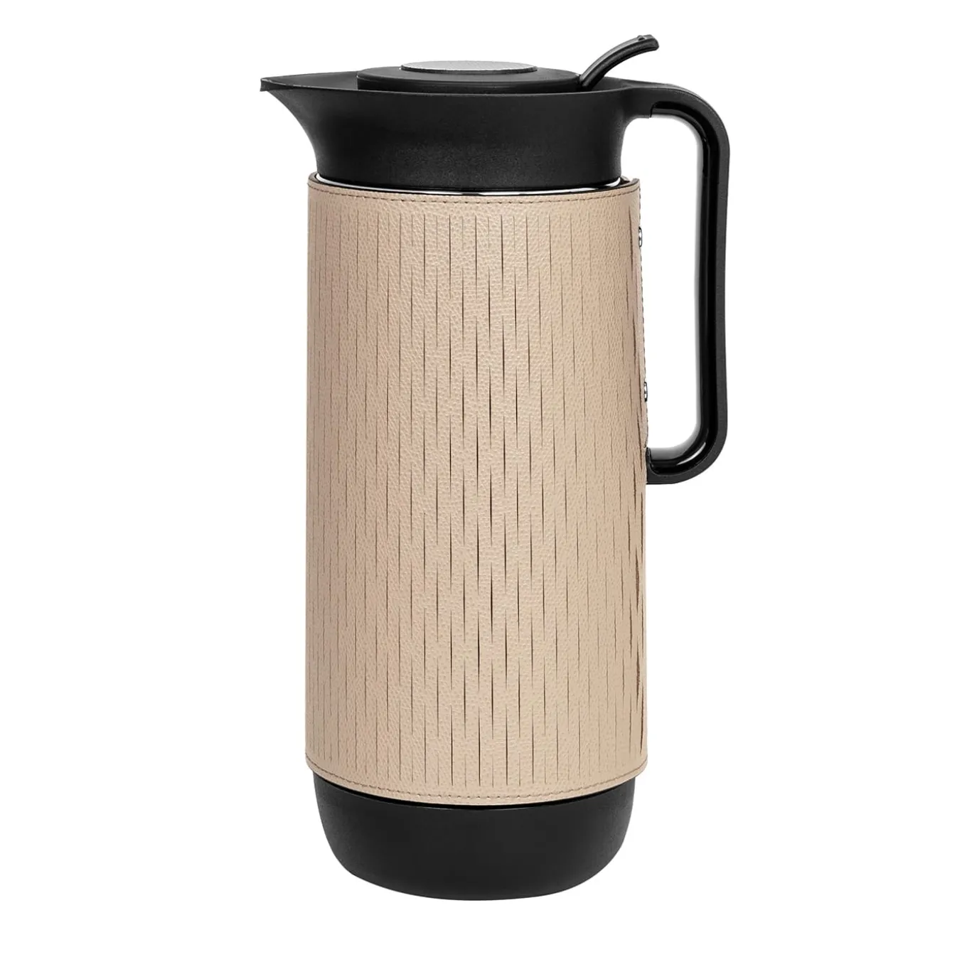 Mocha Beige Leather 1L Thermal Carafe