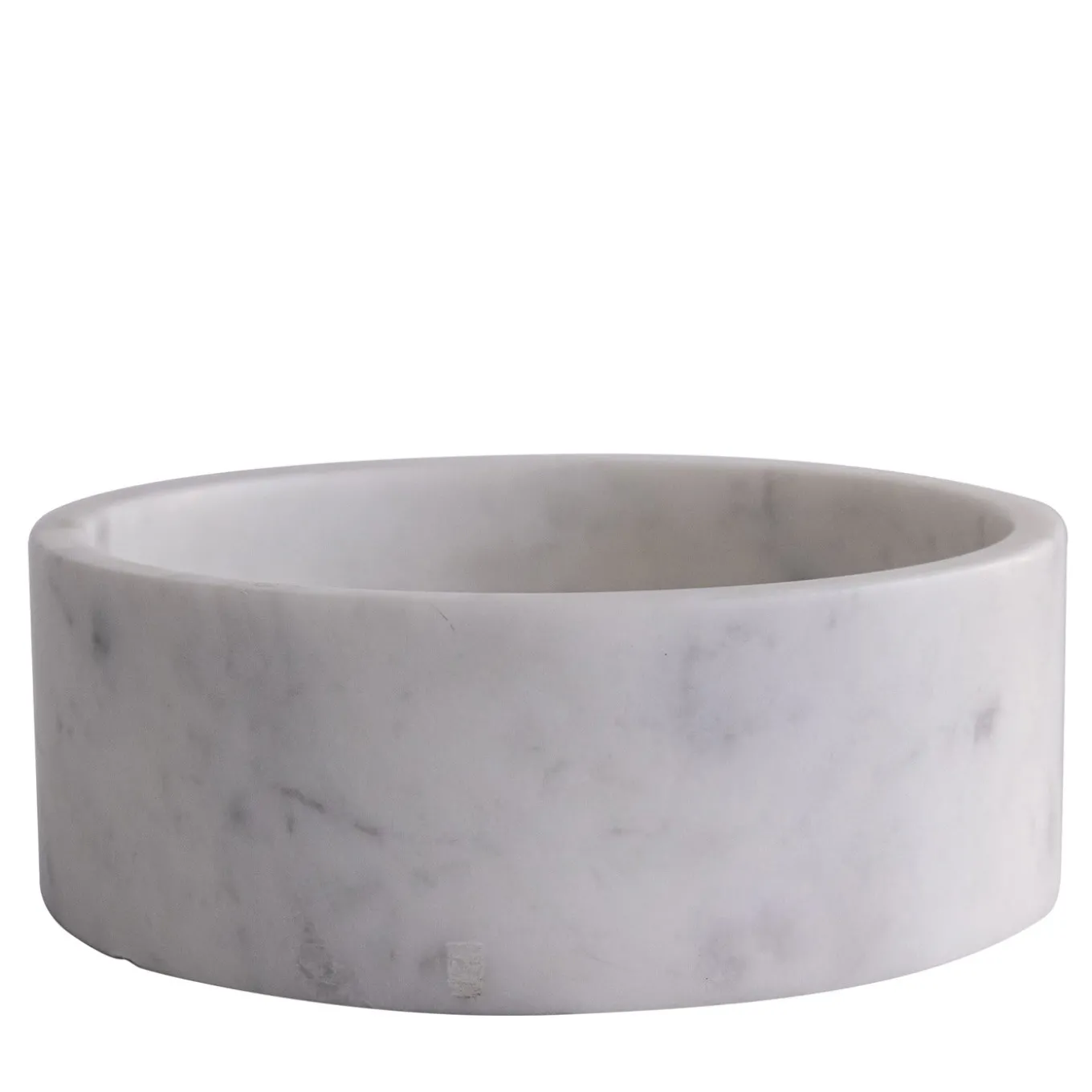 Modern White Carrara Marble Bowl