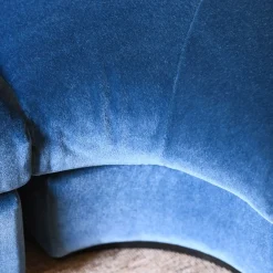 4-Module Blue Velvet Sofa