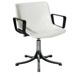 Modus White Chair with Armrests by Centro Progetti Tecno