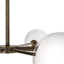 Molecola Antique Brass 5-Lights Chandelier