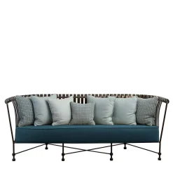 Molle Outdoor Sofa in Stainless Steel