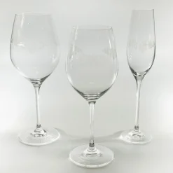Monaco Set of 6 Etched Stem Glasses