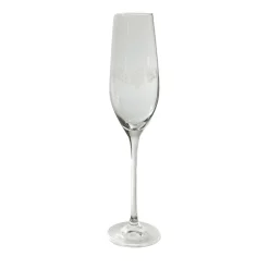 Monaco Set of 6 Etched Transparent Flutes #1