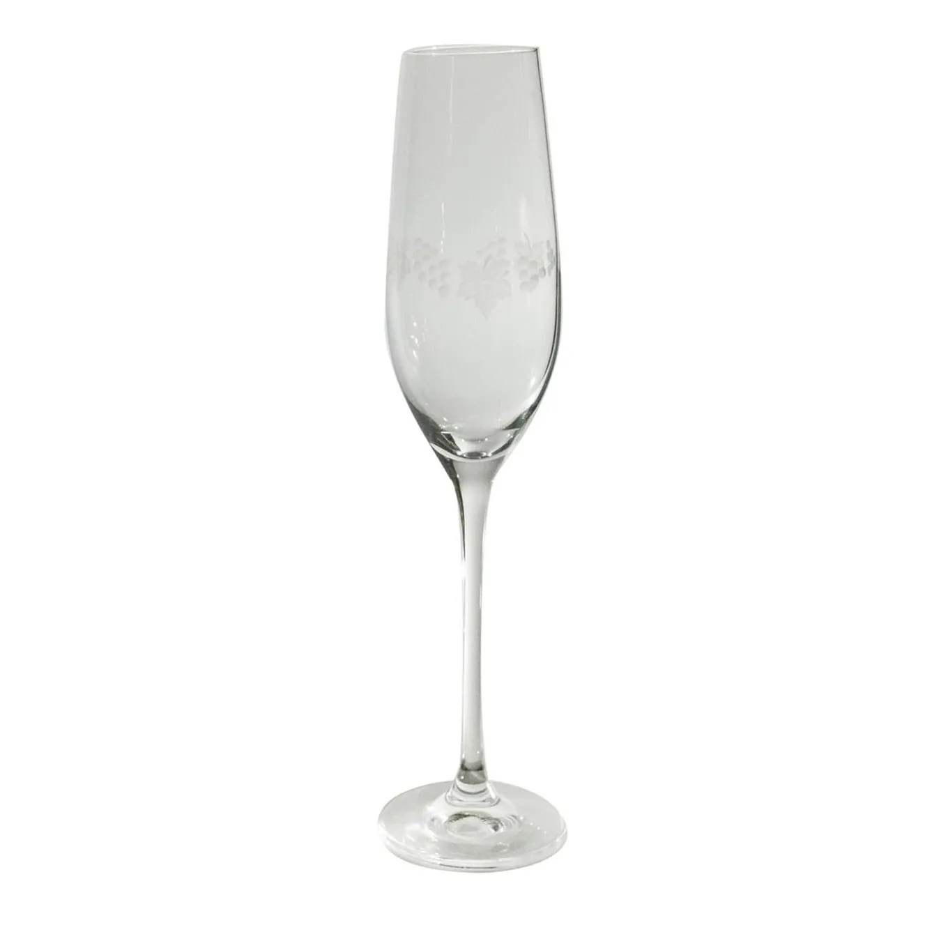 Monaco Set of 6 Etched Transparent Flutes #1