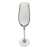 Monaco Set of 6 Monogrammed Transparent Flutes