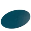 Mondrian Amalfi Blue and Luna White Oval Placemat