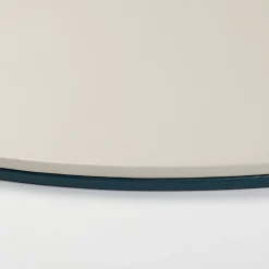 Mondrian Amalfi Blue and Luna White Oval Placemat