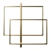 Mondrian Double Wall Lamp In Light Burnished Brass