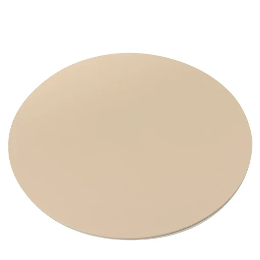 Mondrian Round Cappuccino Beige and Luna White Placemat