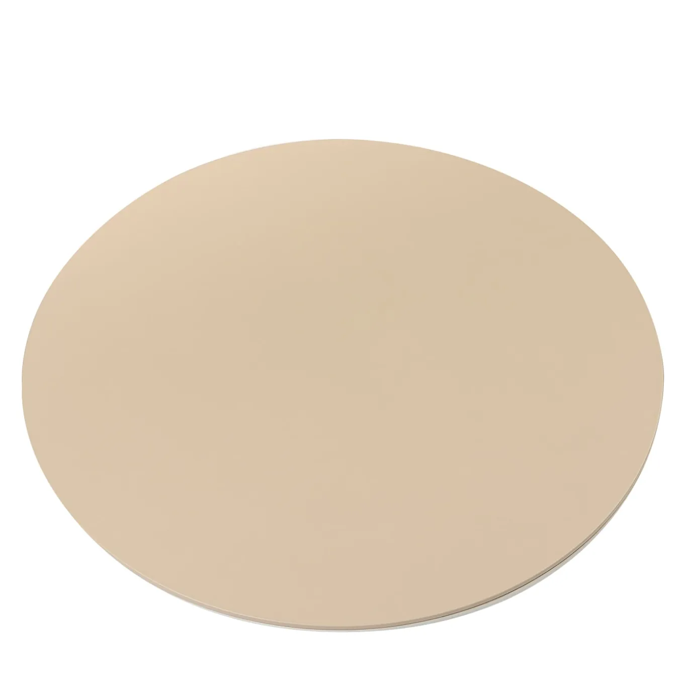Mondrian Round Cappuccino Beige and Luna White Placemat