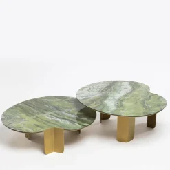 Monet High Green & Golden Coffee Table