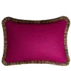 Mongolia Fuchsia Rectangular Cushion