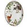 Mont Blanc Porcelain oval Serving Platter with forest animals