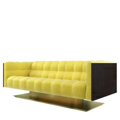 Montgomery 3-Seater Quilted Yellow Soft by Studio 63