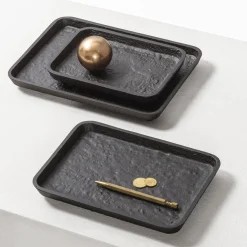 Monza Imperfect Bronze Rectangular Medium Valet Tray