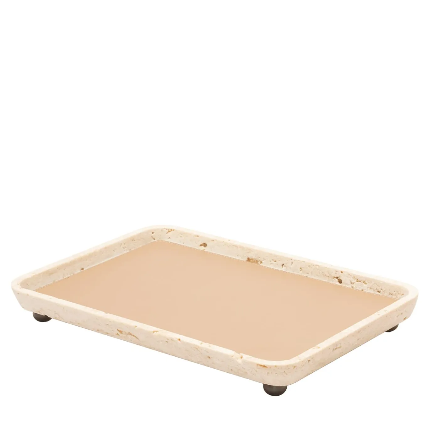 Monza Leather & Marble Rectangular Large Valet Trays #1