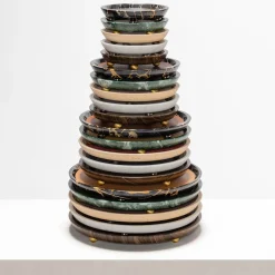 Monza Leather & Marble Round Small Valet Trays #2