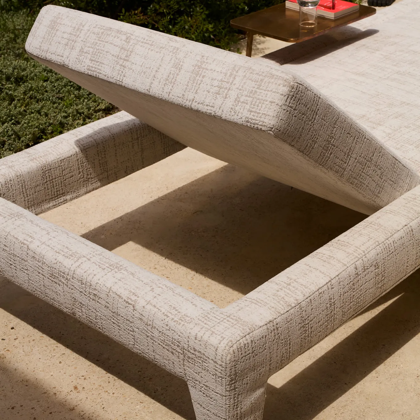 Moonlight Soft Fabric Sun Lounger by Paola Navone Otto Studio