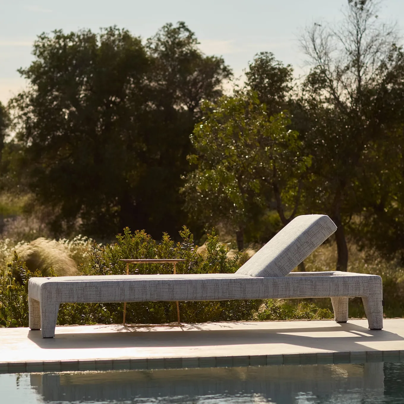 Moonlight Soft Fabric Sun Lounger by Paola Navone Otto Studio