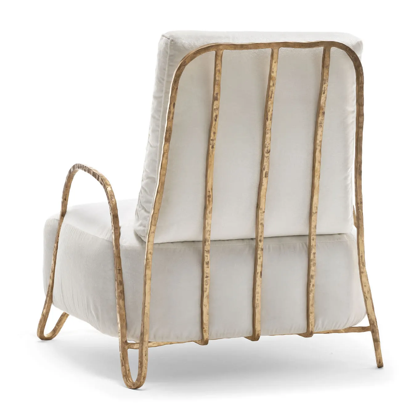 Moonlight White and Gold High Armchair