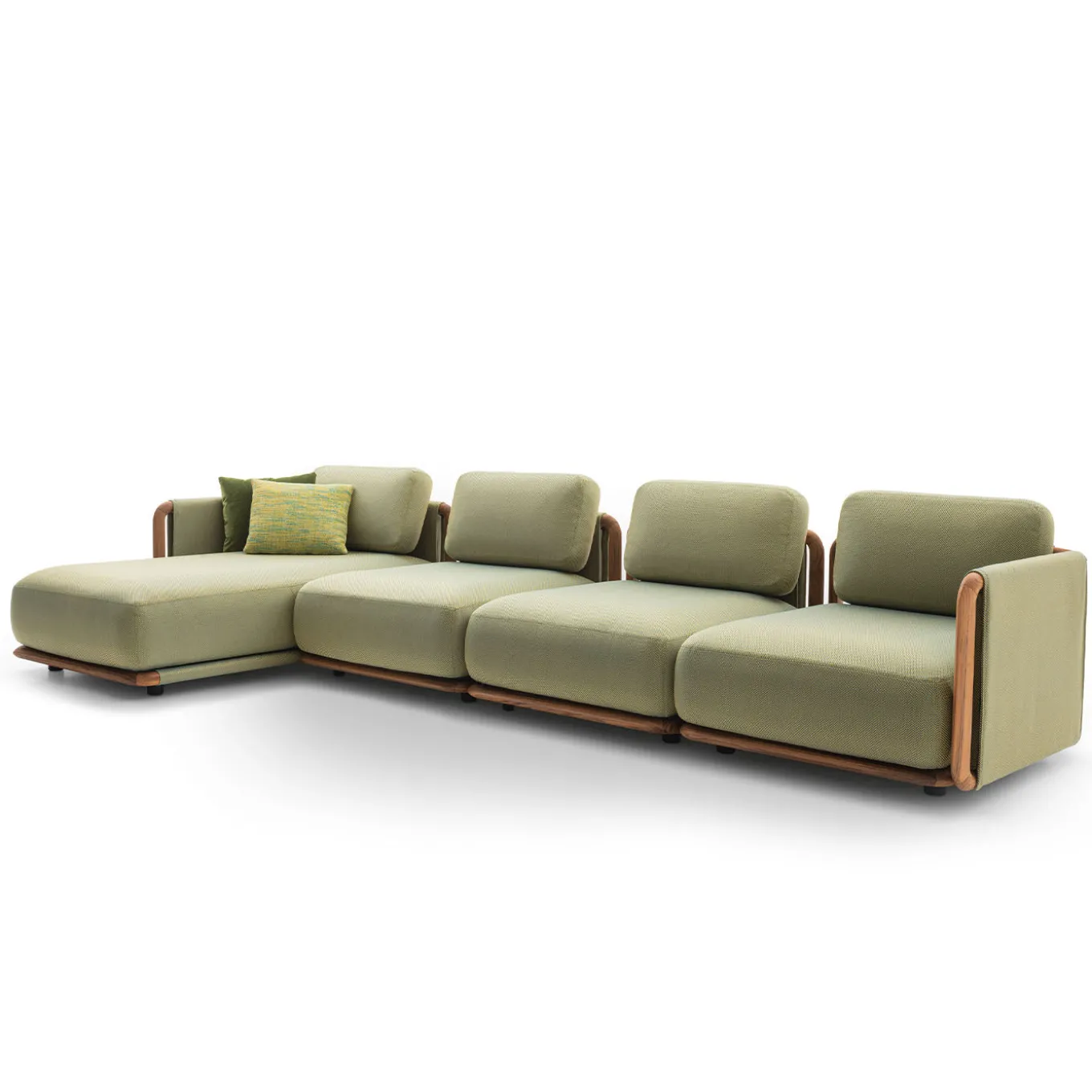 Moorea Magnetic Modular Citron Outdoor Sofa