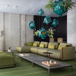 Moorea Magnetic Modular Citron Outdoor Sofa