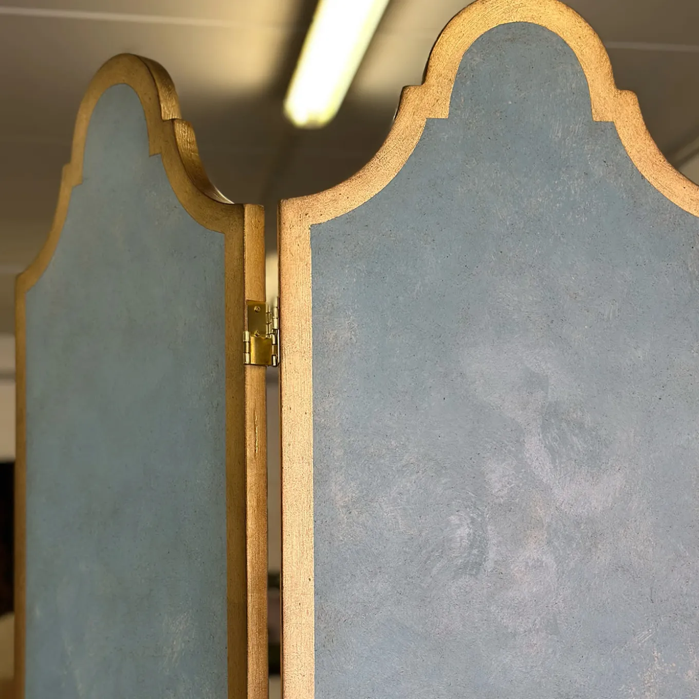 Moro Blue & Taupe Room Divider
