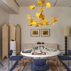 Moro Blue & Taupe Room Divider