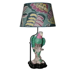 Morris Cone Parrot Ceramic Table Lamp