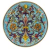 Mosaic Blue Round Plate