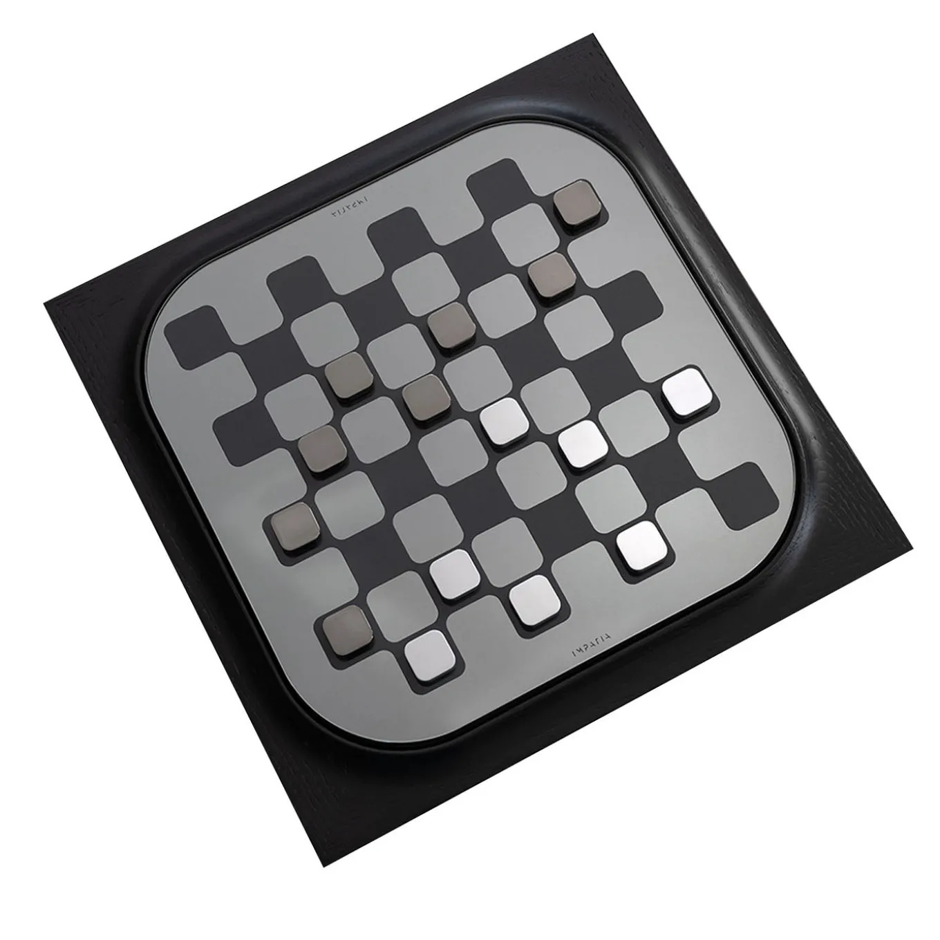 Mossa Black Oak Chess and Checkers Game Set