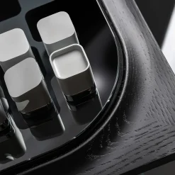 Mossa Black Oak Chess and Checkers Game Set