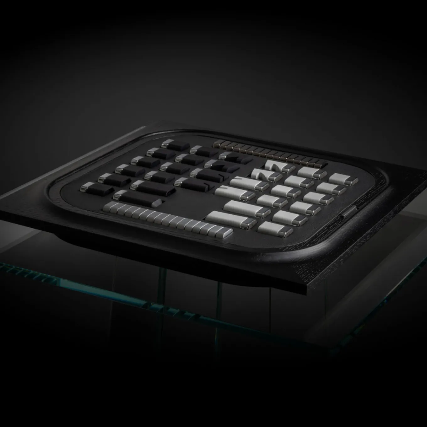 Mossa Black Oak Chess and Checkers Game Set