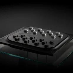 Mossa Black Oak Chess and Checkers Game Set