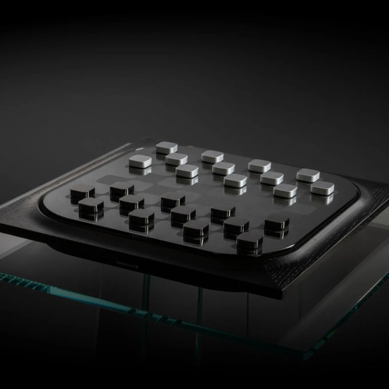 Mossa Black Oak Chess and Checkers Game Set