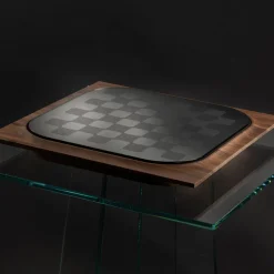 Mossa Wanut Wood Chess and Checkers Game Set