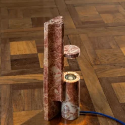 Mostro Vii Rosa Peralba Marble Table Lamp