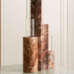Mostro Viii Rosa Peralba Marble Vase