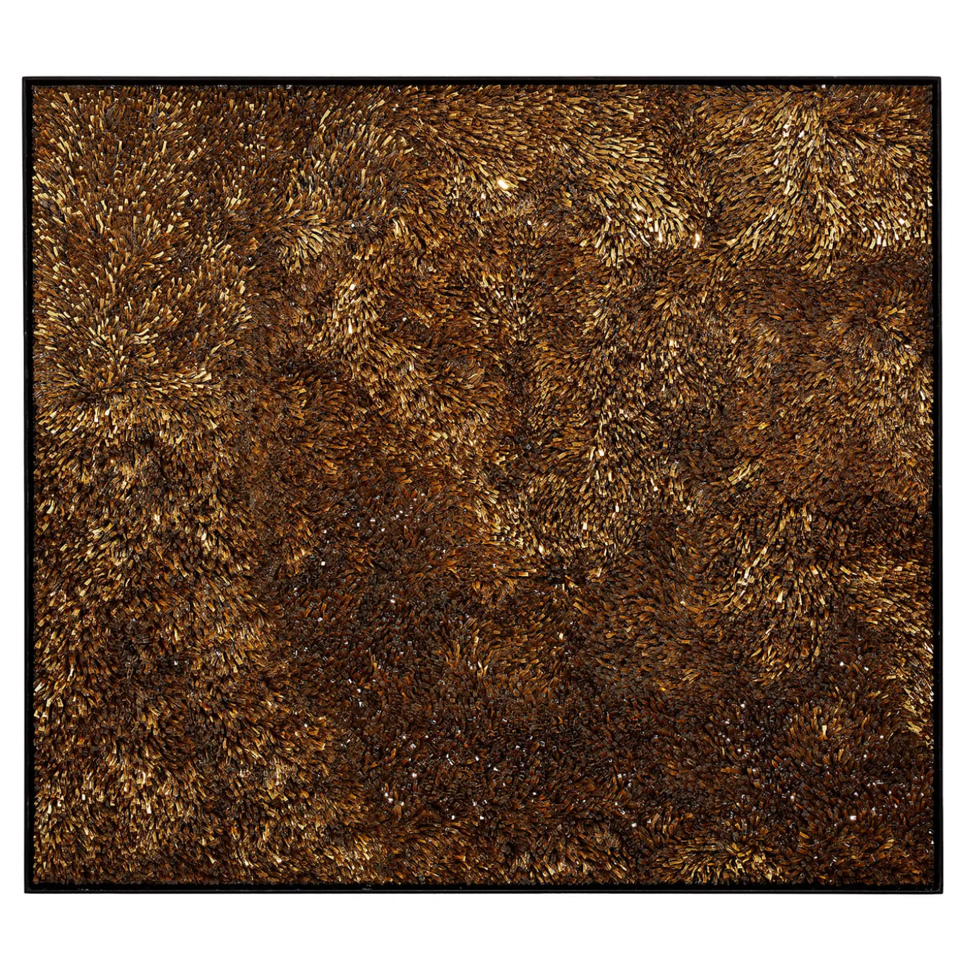 Movimento n262 Gold Glass Decorative Panel
